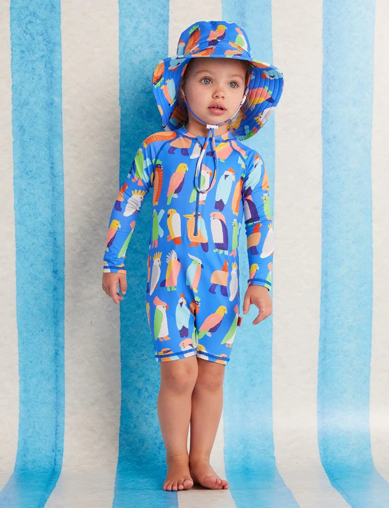Halcyon Nights Long Sleeve Rash Suit Flamin' Galahs