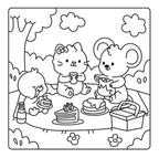 Happy Days - Scooty Cuties Cosy Colouring Kit