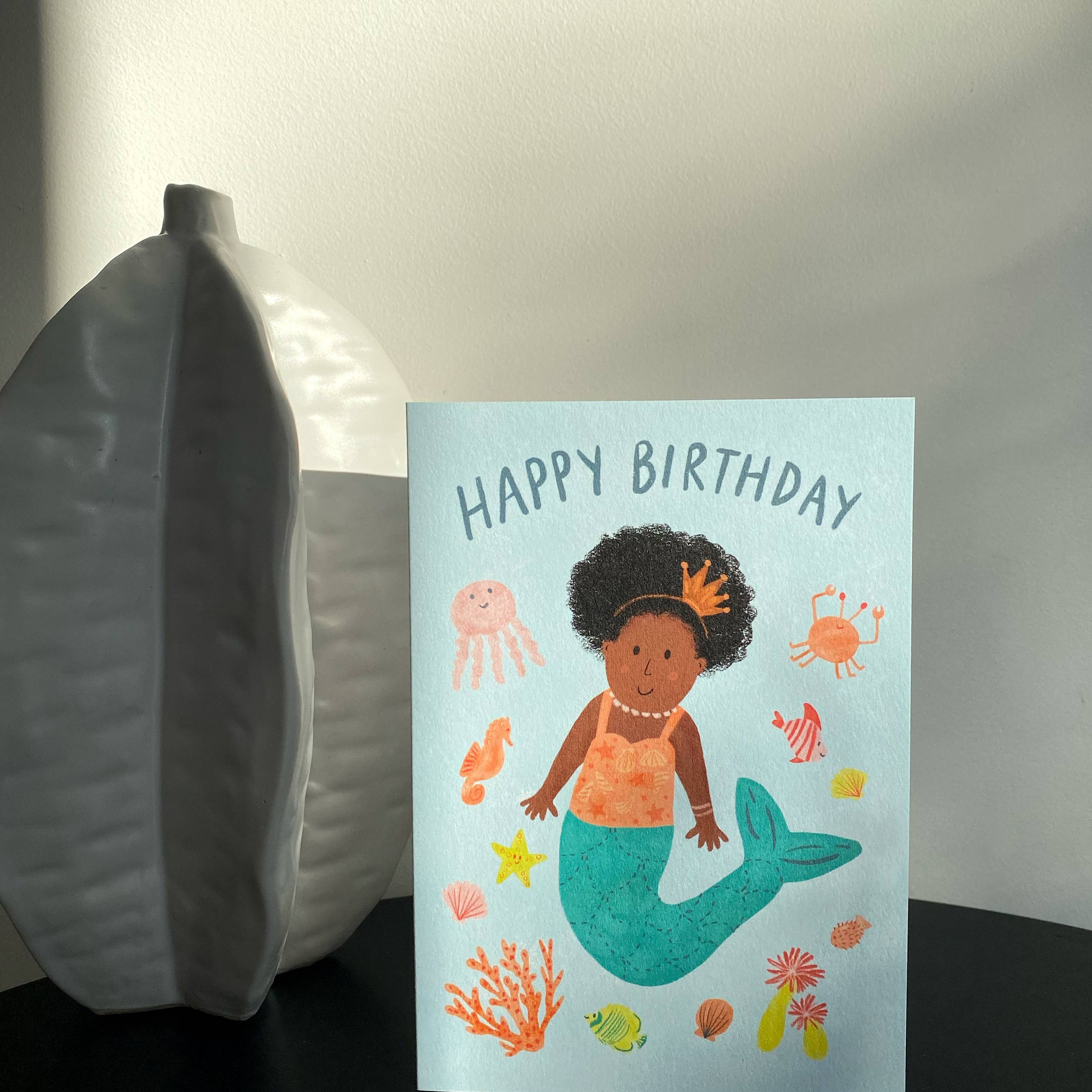 Mermaid "Happy Birthday" Card