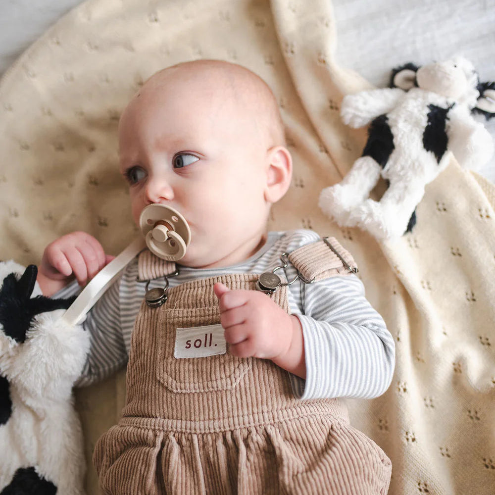 Mini Clover the Cow Rattle - Black