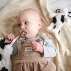 Mini Clover the Cow Rattle - Black