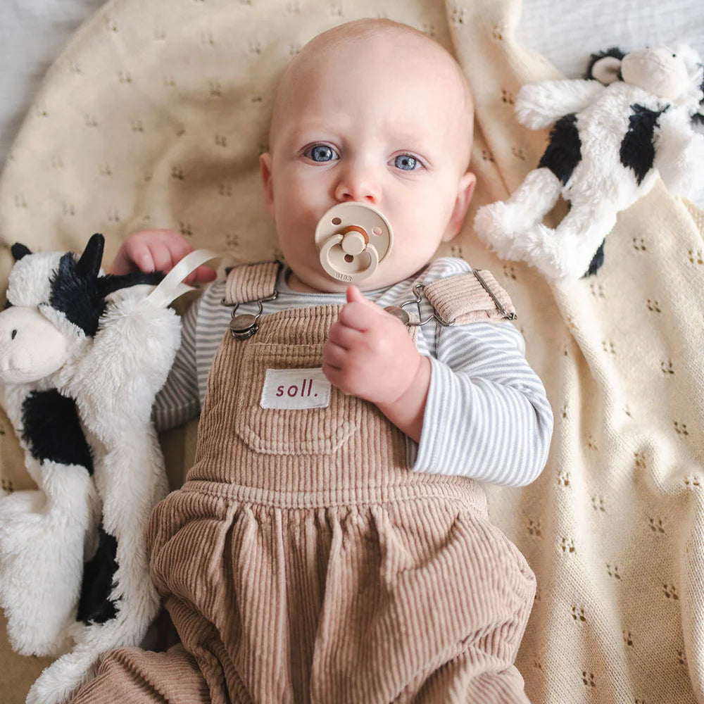 Mini Clover the Cow Rattle - Black