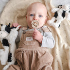 Mini Clover the Cow Rattle - Black