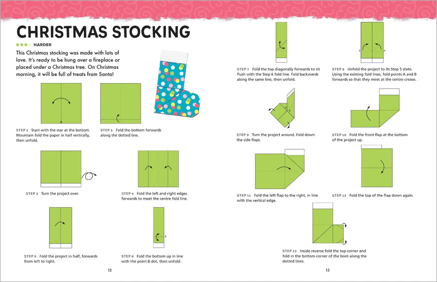Origami Activity Book - Christmas