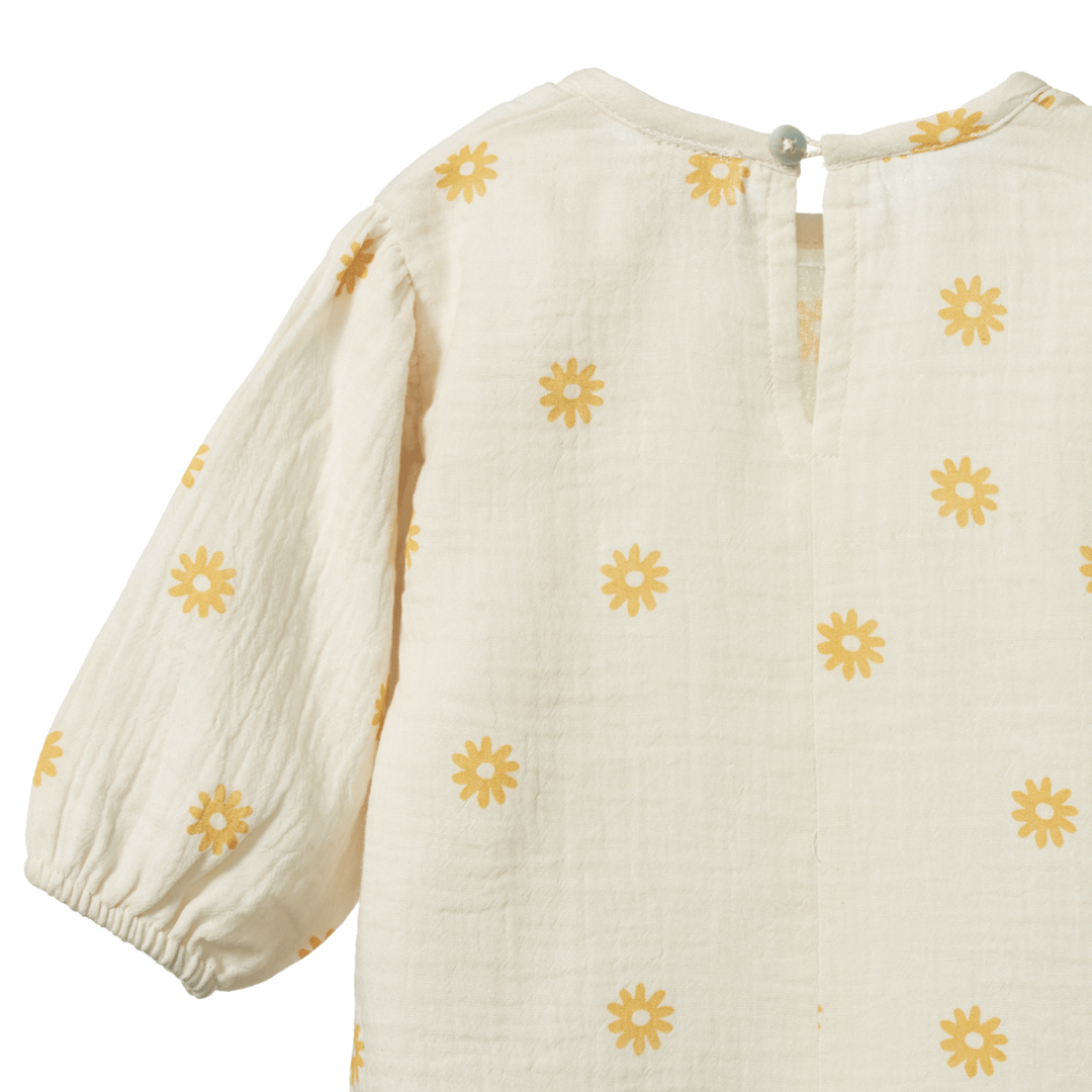 Nature Baby Elodie Blouse - Chamomile Natural Print