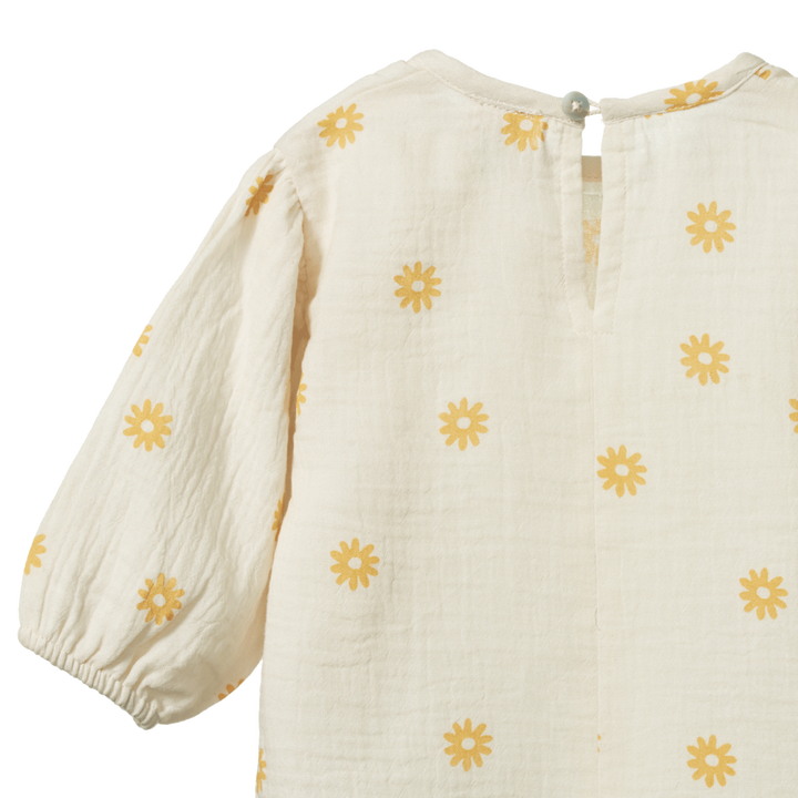 Nature Baby Elodie Blouse - Chamomile Natural Print