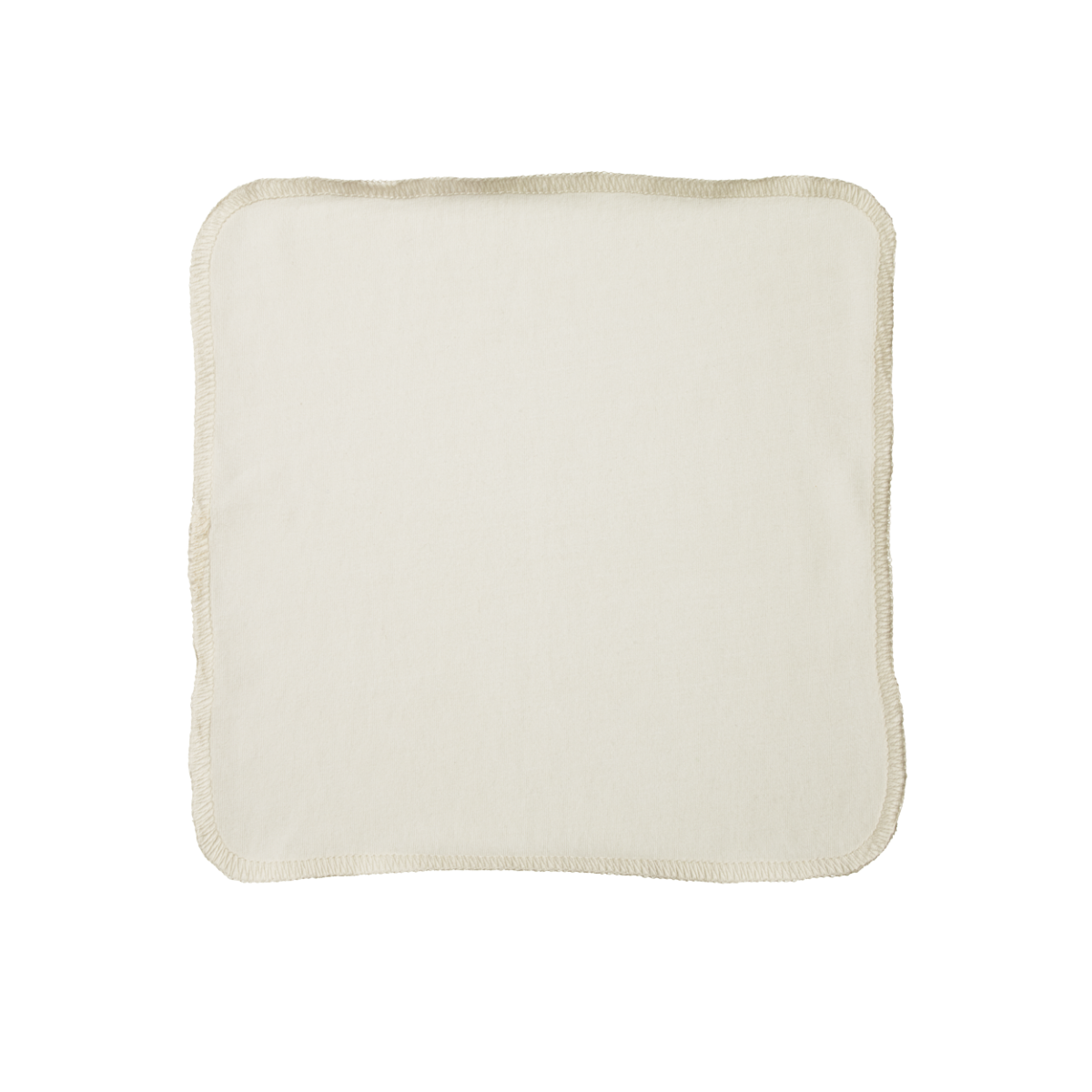 Organic Jersey Face Cloth 10 Pack - Natural/Grey Marl Stripe