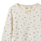Long Sleeve Pyjama Set Pointelle -  Daisy Print