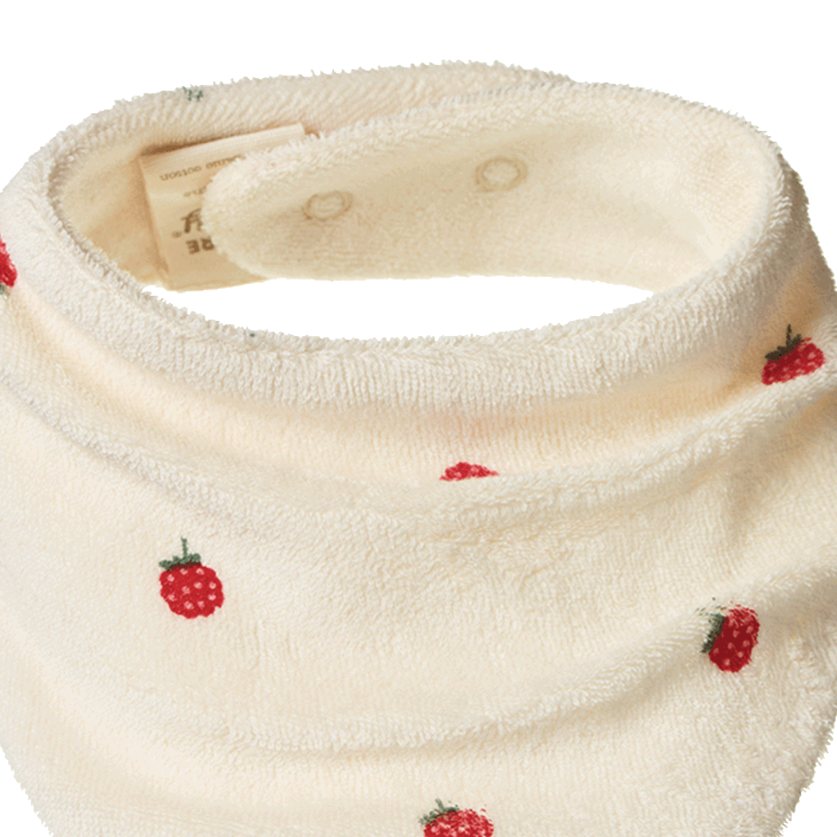 Triangle Bib Terry - Raspberry Print