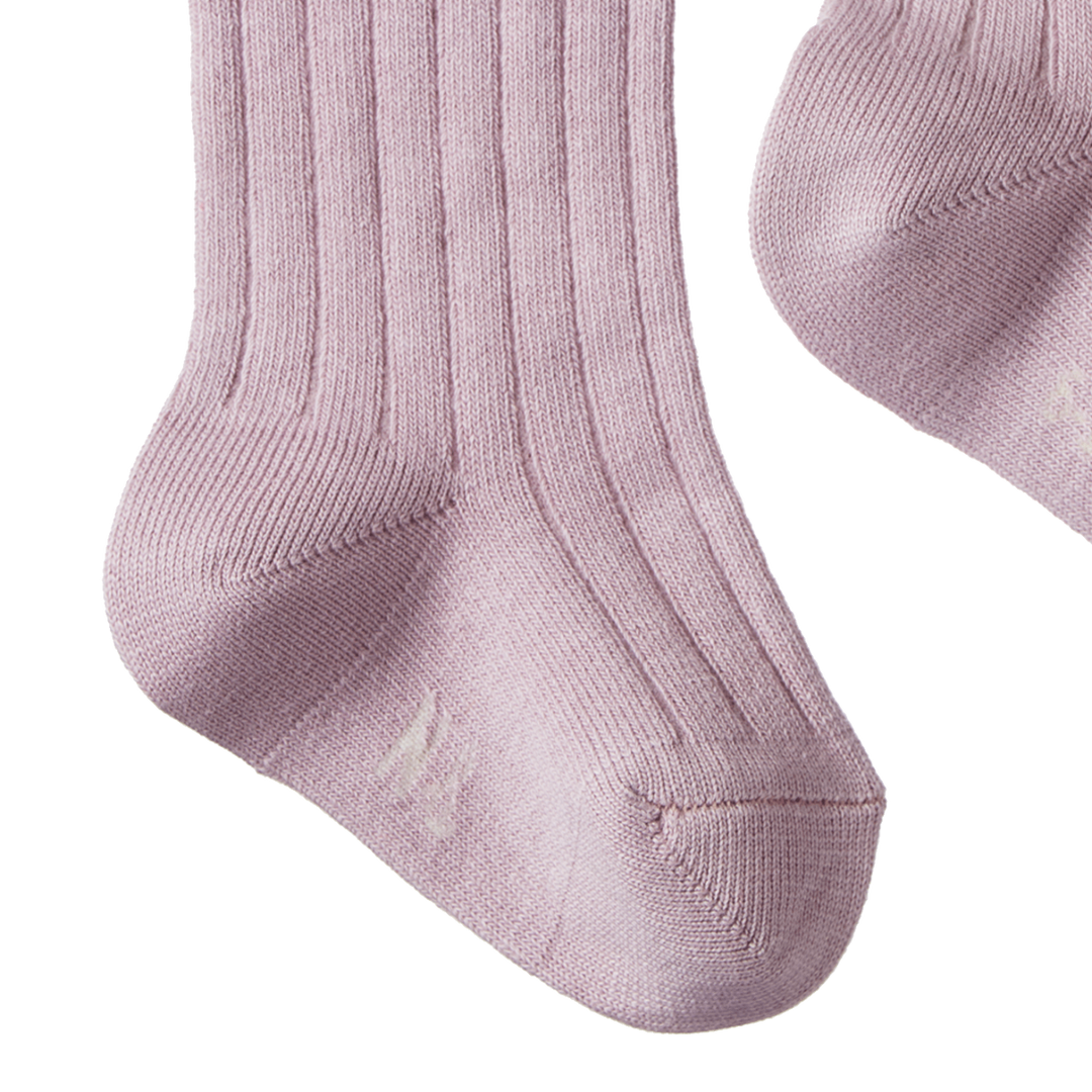 Nature Baby Organic Cotton Rib Socks - Lilac