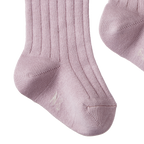 Organic Cotton Rib Socks - Lilac
