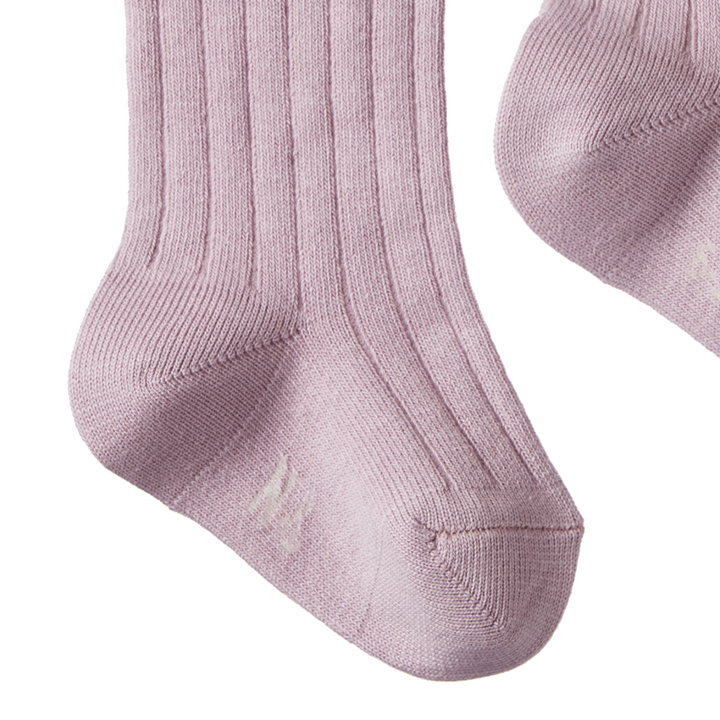 Nature Baby Organic Cotton Rib Socks - Lilac