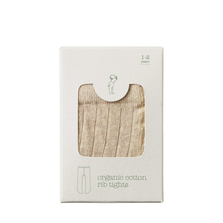 Nature Baby Organic Cotton Tights - Oatmeal Marl
