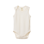 Singlet Bodysuit Pointelle - Natural