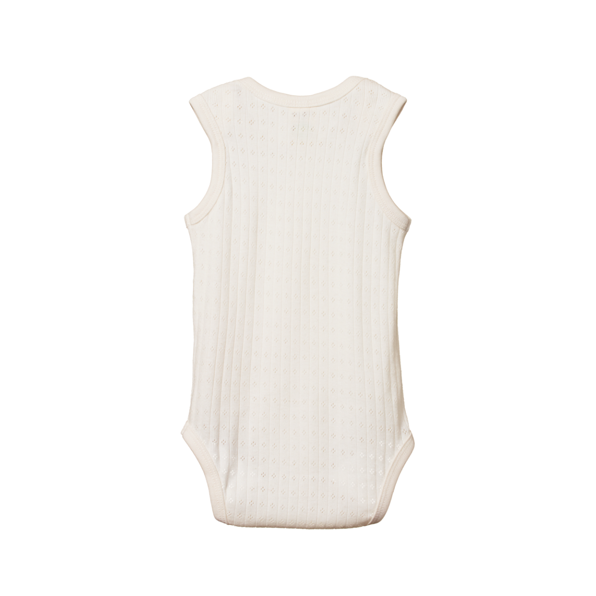Nature Baby Singlet Bodysuit Pointelle - Natural