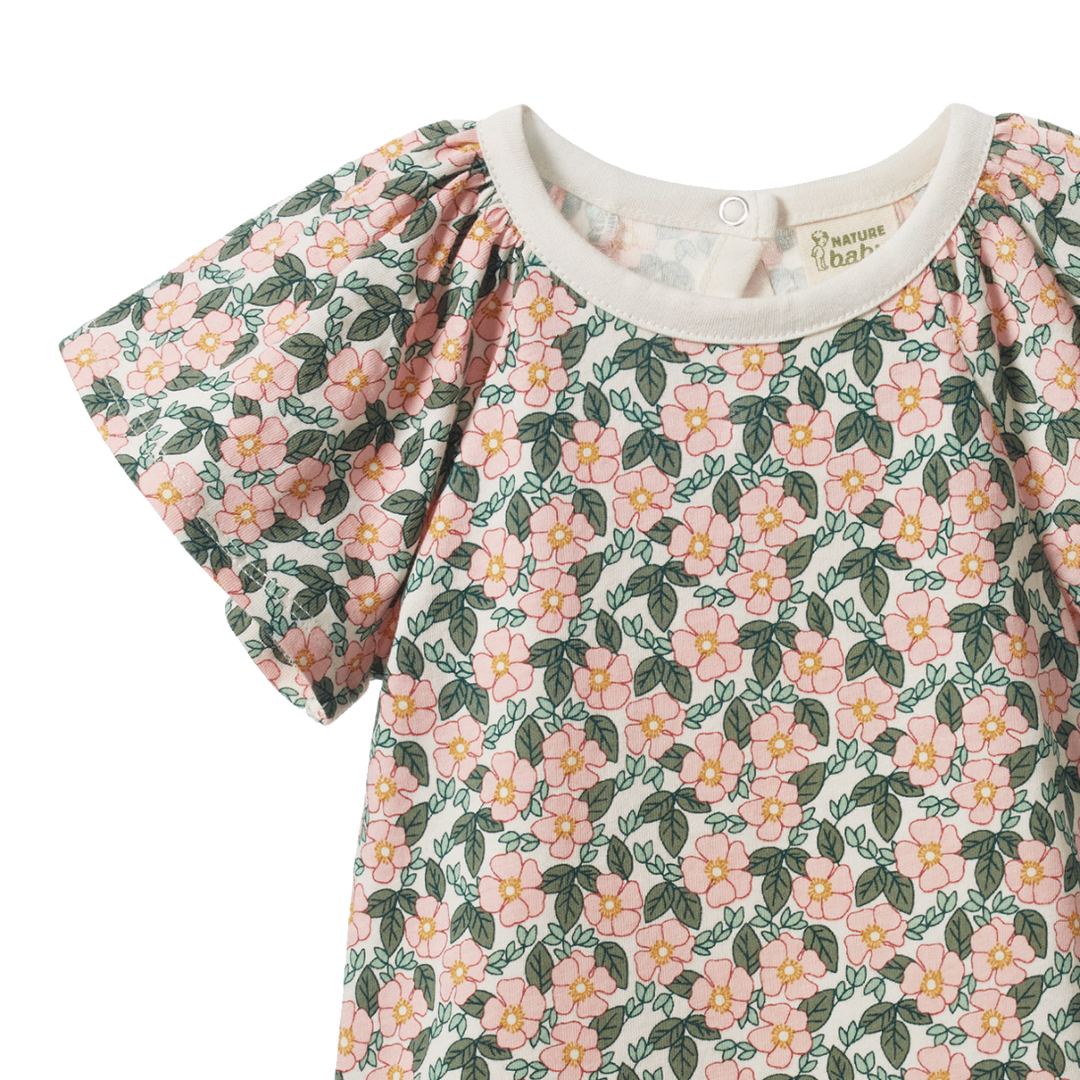 Nature Baby Faye Bodysuit - Garland Print