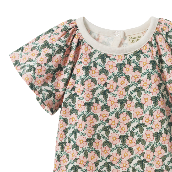 Nature Baby Faye Bodysuit - Garland Print