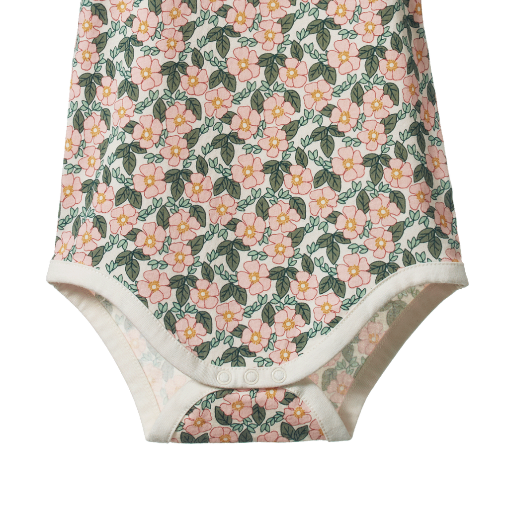 Nature Baby Faye Bodysuit - Garland Print