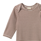 Long Sleeve Bodysuit - Pinecone Stripe