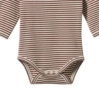 Long Sleeve Bodysuit - Pinecone Stripe