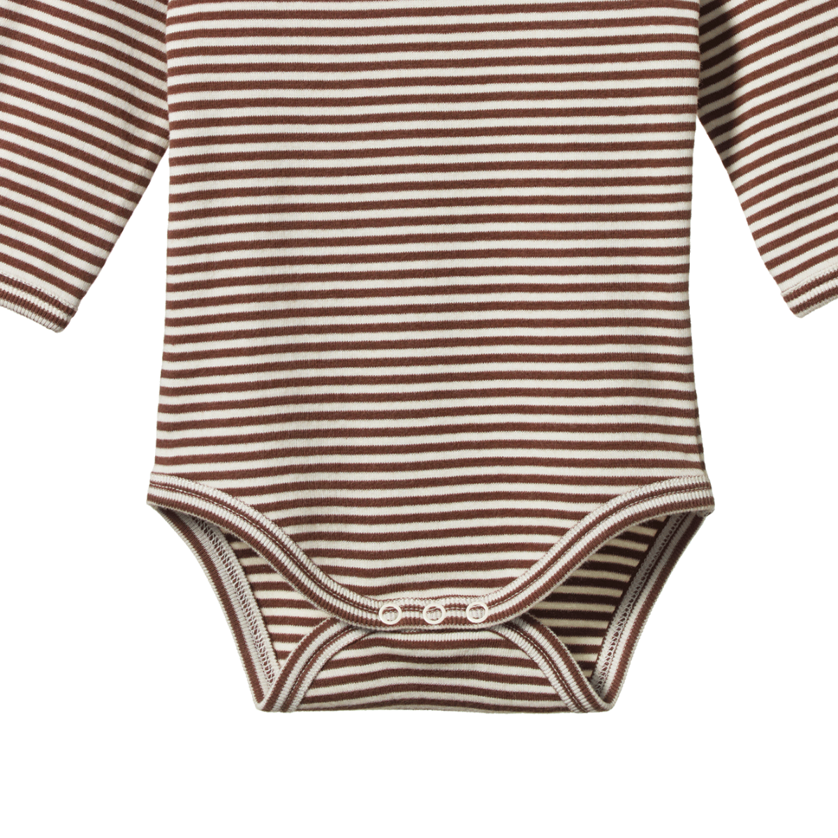 Nature Baby Long Sleeve Bodysuit - Pinecone Stripe