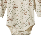 Long Sleeve Bodysuit - Rabbitty Print