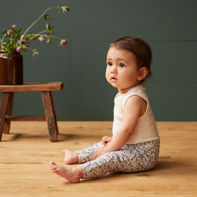 Nature Baby Leggings - Daisy Belle Lilac Print