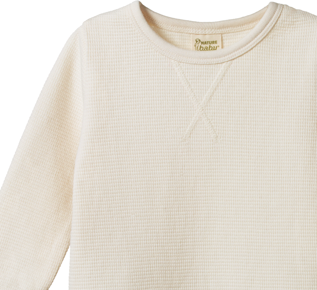 Nature Baby Waffle Tee - Natural