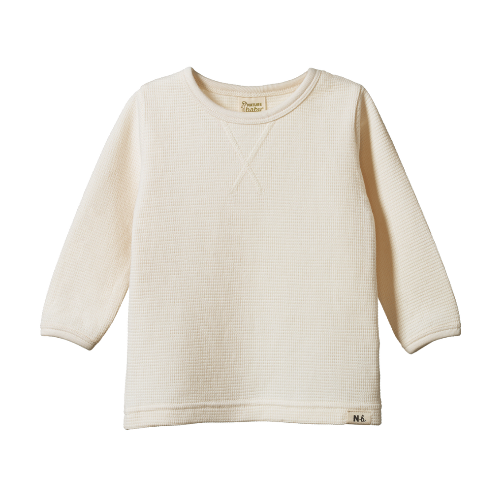 Nature Baby Waffle Tee - Natural