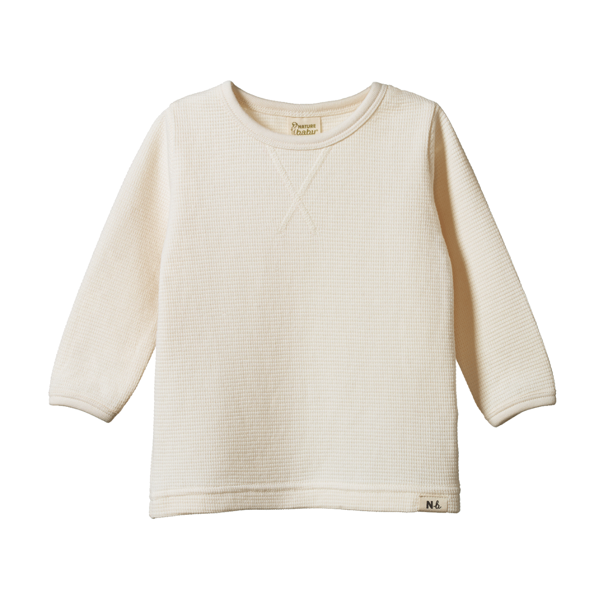 Nature Baby Waffle Tee - Natural