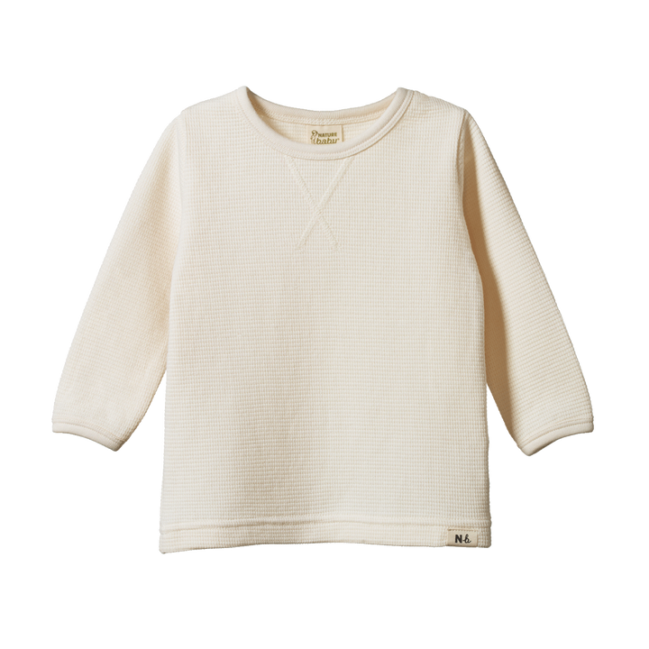 Nature Baby Waffle Tee - Natural
