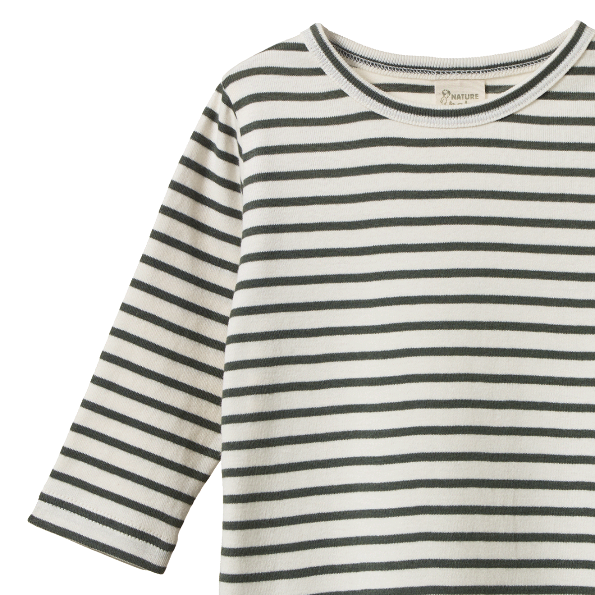 Nature Baby Long Sleeve River Tee - Thyme Sailor Stripe
