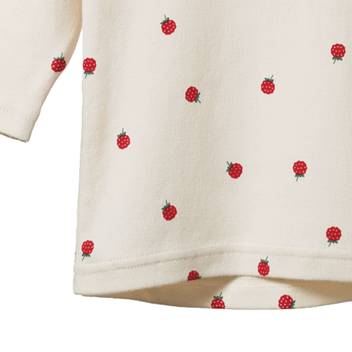 Nature Baby Long Sleeve Cloud Tee - Raspberry Print