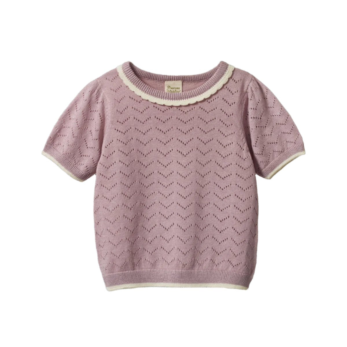 Nature Baby Maeve Tee - Lilac Pointelle