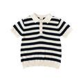 Stevie Polo - Navy Bold Stripe