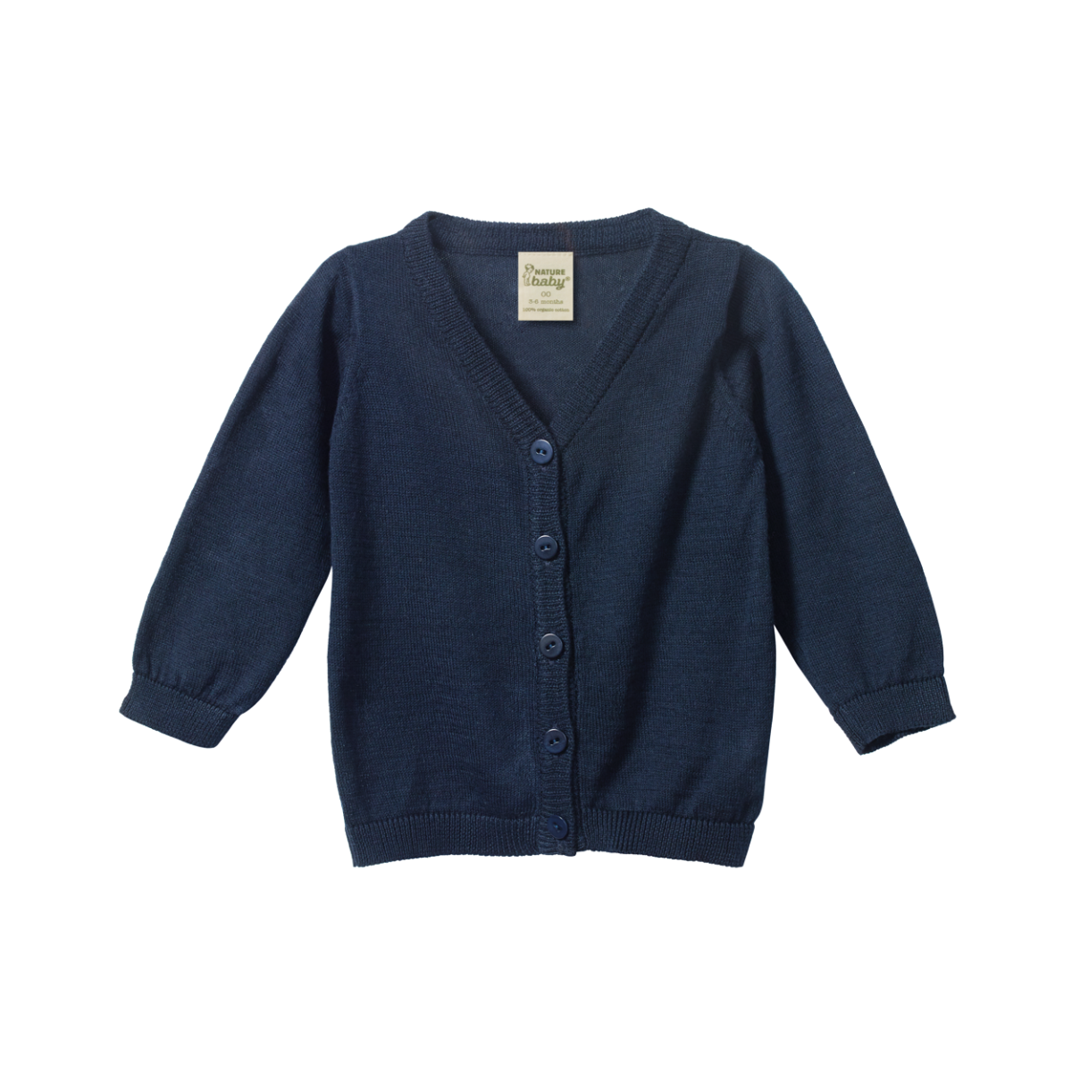 Nature Baby Light Cotton Knit Cardigan - Navy