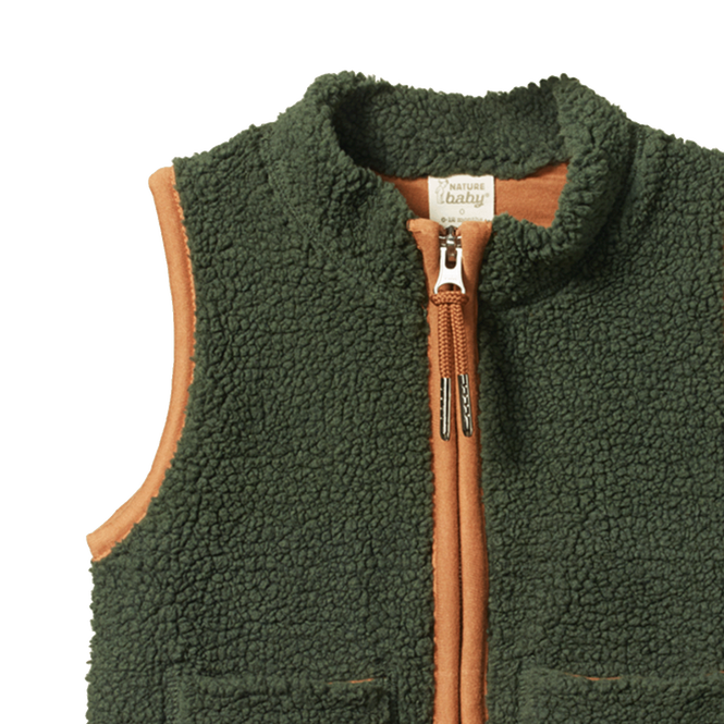 Baby 2025 green vest