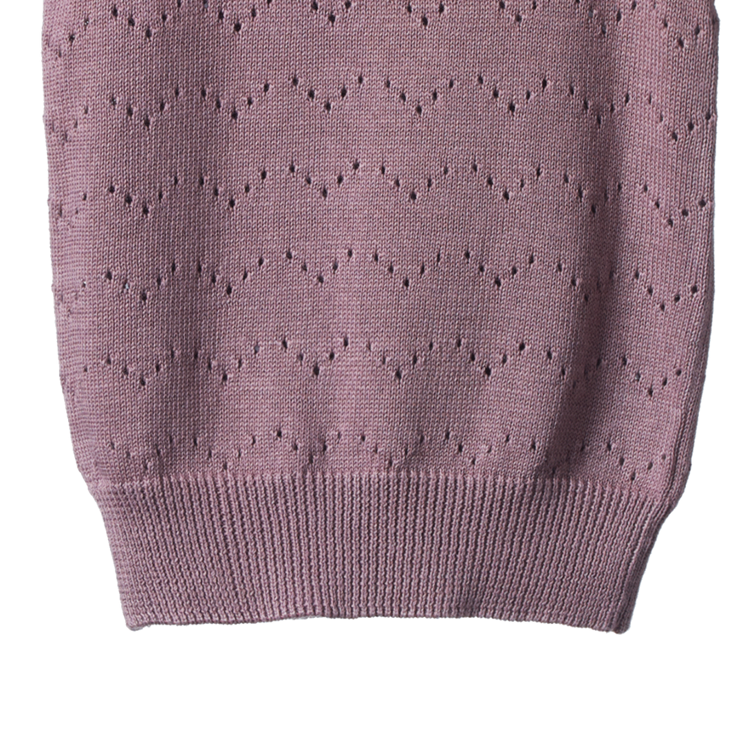 Nature Baby Mathilde Vest - Twilight Pointelle