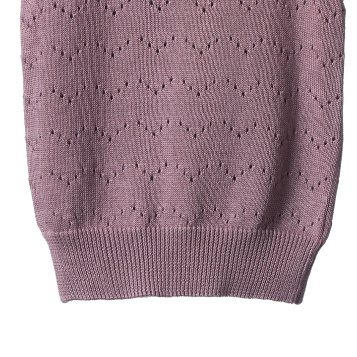 Nature Baby Mathilde Vest - Twilight Pointelle