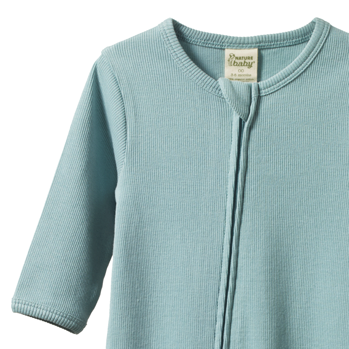 Nature Baby Dreamlands Suit Cotton Rib - Powder Blue