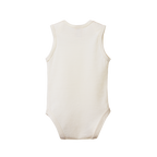 Merino Wool Singlet Bodysuit - Natural