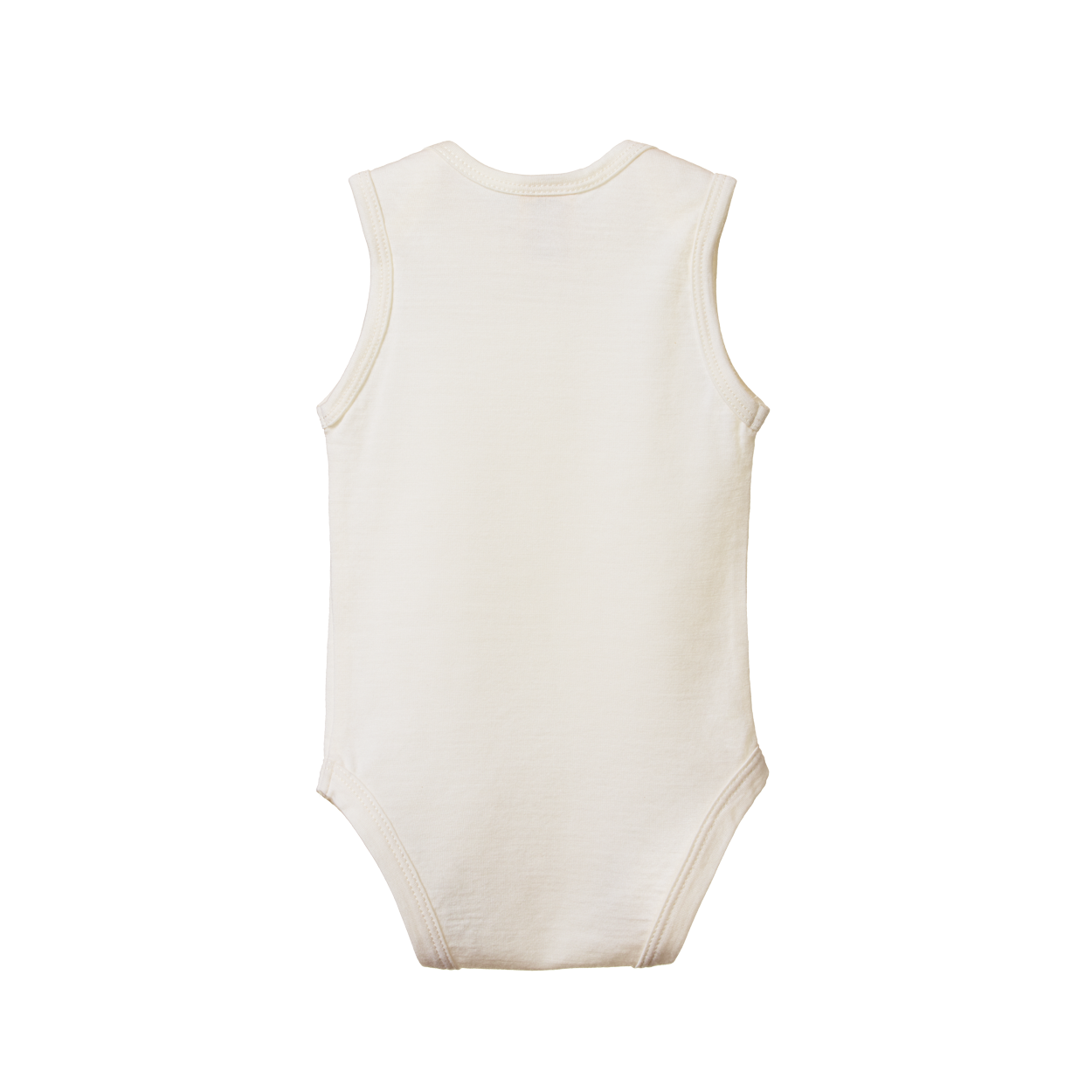 Nature Baby Merino Wool Singlet Bodysuit - Natural