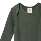 Long Sleeve Bodysuit Pointelle - Thyme