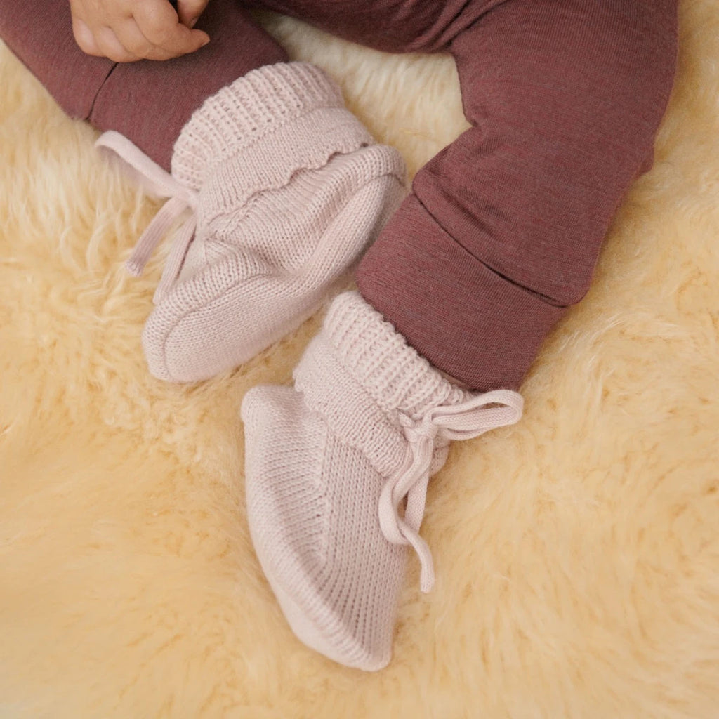 Teddy Booties - Rose Dust