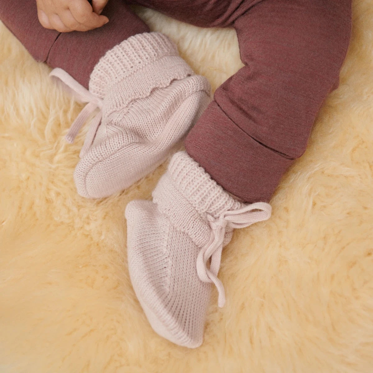 Teddy Booties - Rose Dust