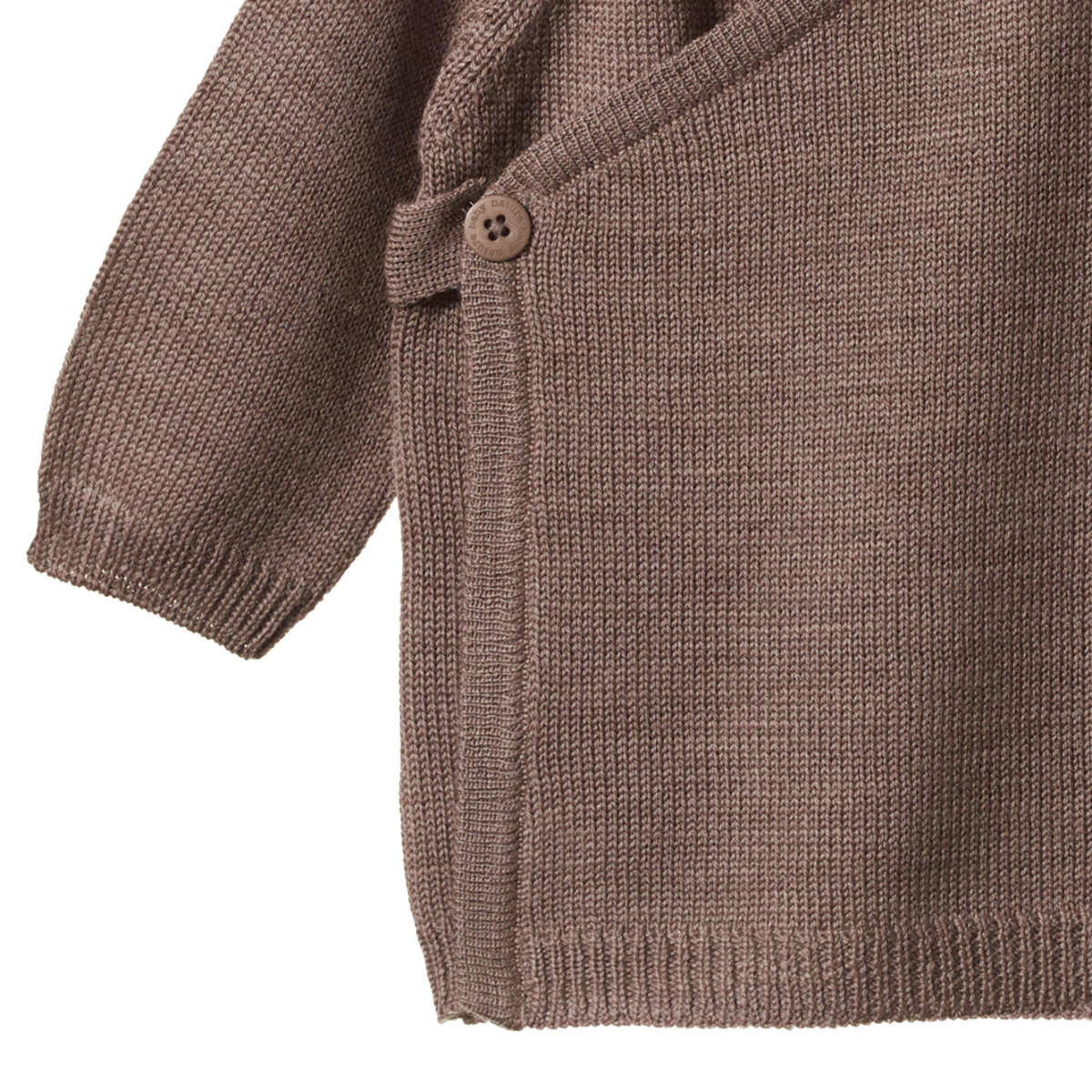Nature Baby Merino Wool Knit Kimono Jacket - Cub Marl