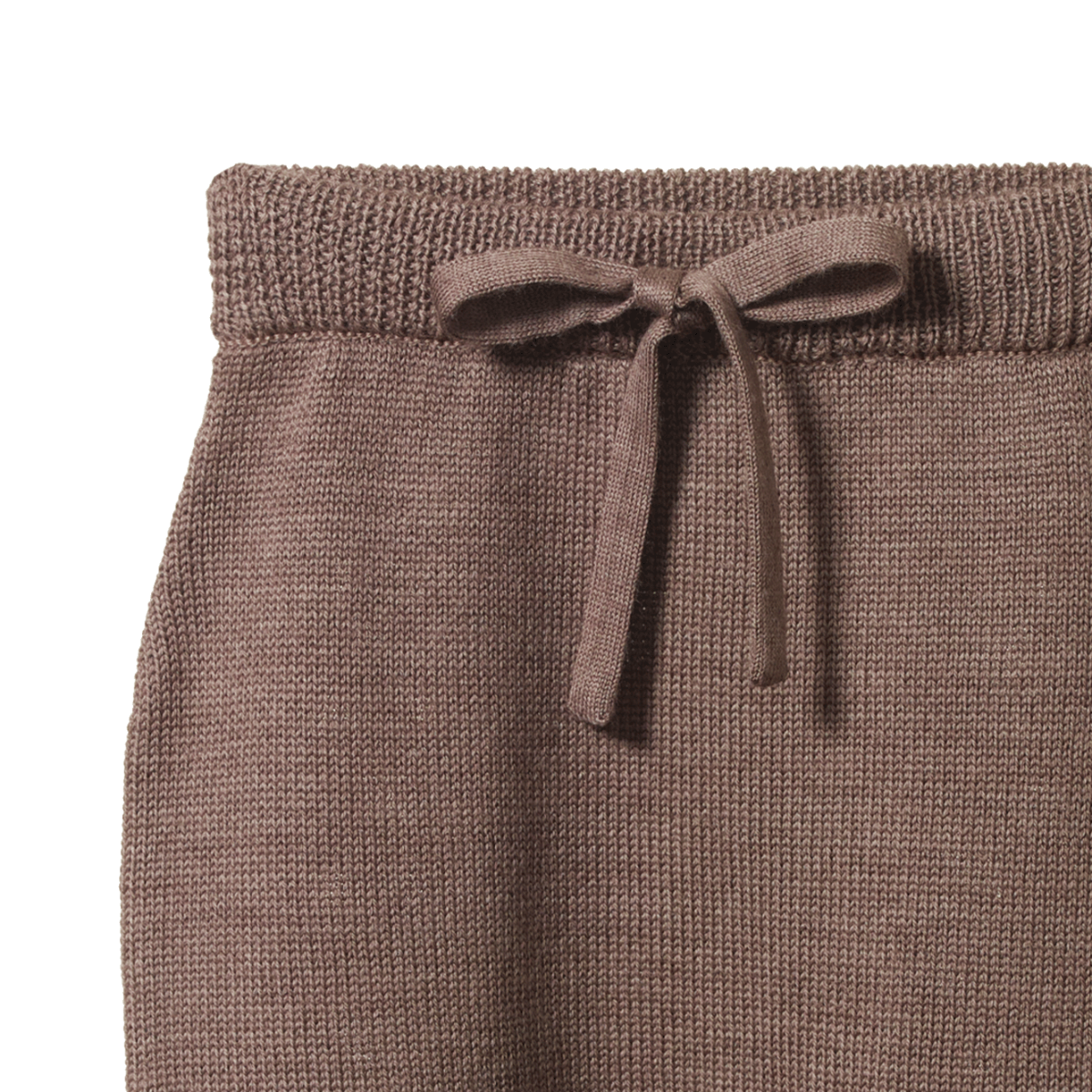 Nature Baby Merino Knit Footed Romper - Cub Marl