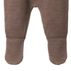 Merino Knit Footed Romper - Cub Marl