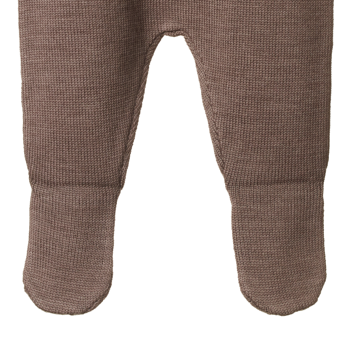 Nature Baby Merino Knit Footed Romper - Cub Marl