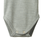 Merino Wool Singlet Bodysuit - Grey Marl